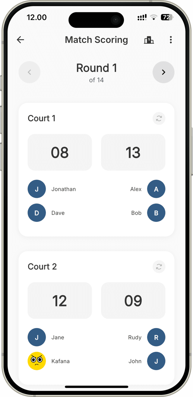 Qlutch score tracking app preview